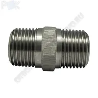 Ниппель Н-М20х1,5(Н)-G1/2"(Н)-12Х18Н10Т L=80мм УТ000018297
