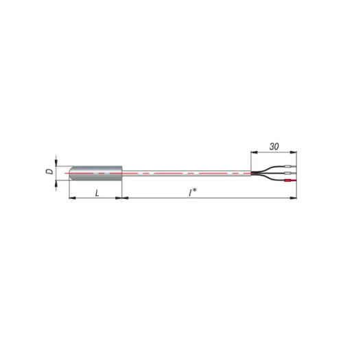 ДТС014-Pt100.В3.20/3м L=20мм d=5мм lкаб=3,0м УТ000010392