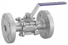 Кран шаровый нерж.сталь AISI 304(CF8), 3PC, DN32 (11/4"), PN40 УТ000016221
